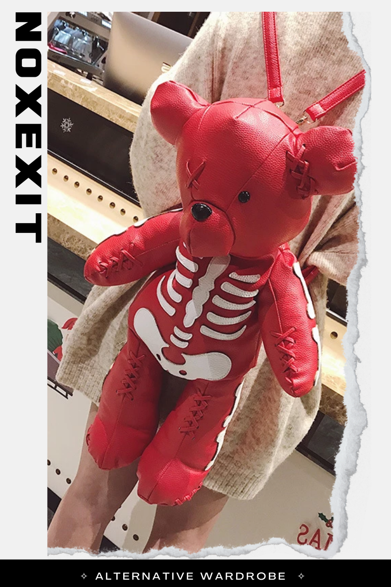 Teddy Bear Backpack, Skeleton Teddy Backpack